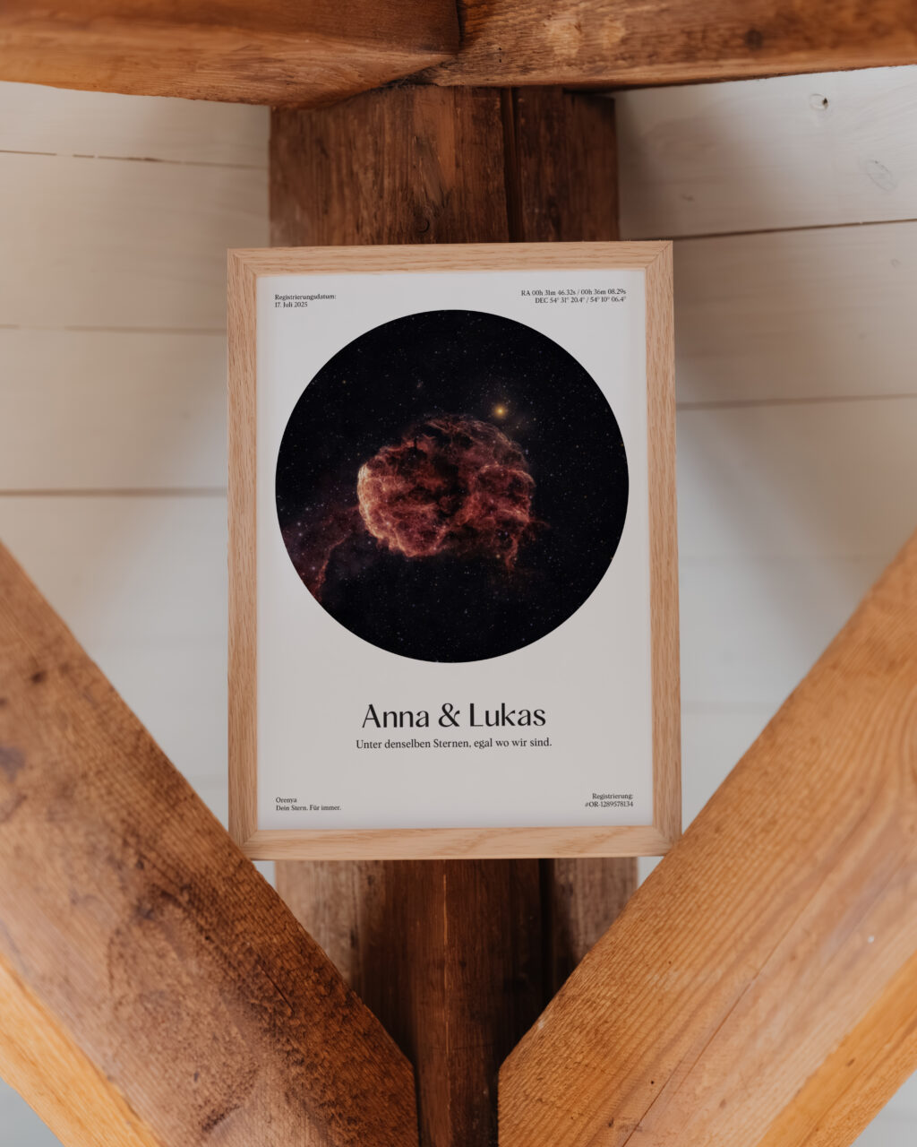 Orenya Sterntaufe Zertifikat